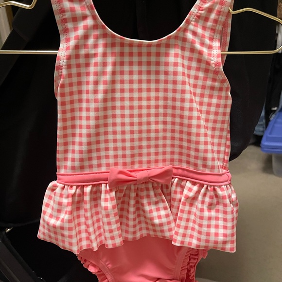 Rufflebutts Gingham Bow Swimsuit - Picture 2 of 3